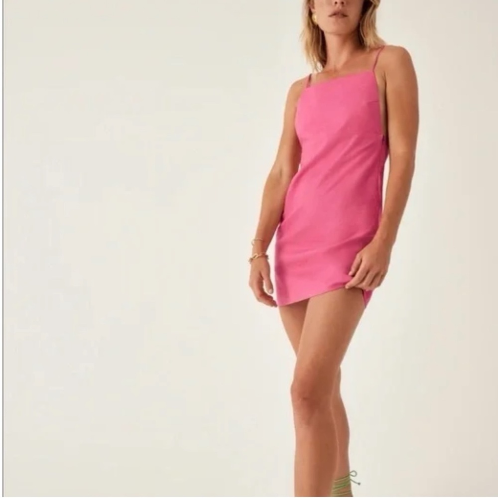 100% linen Reformation mini dress